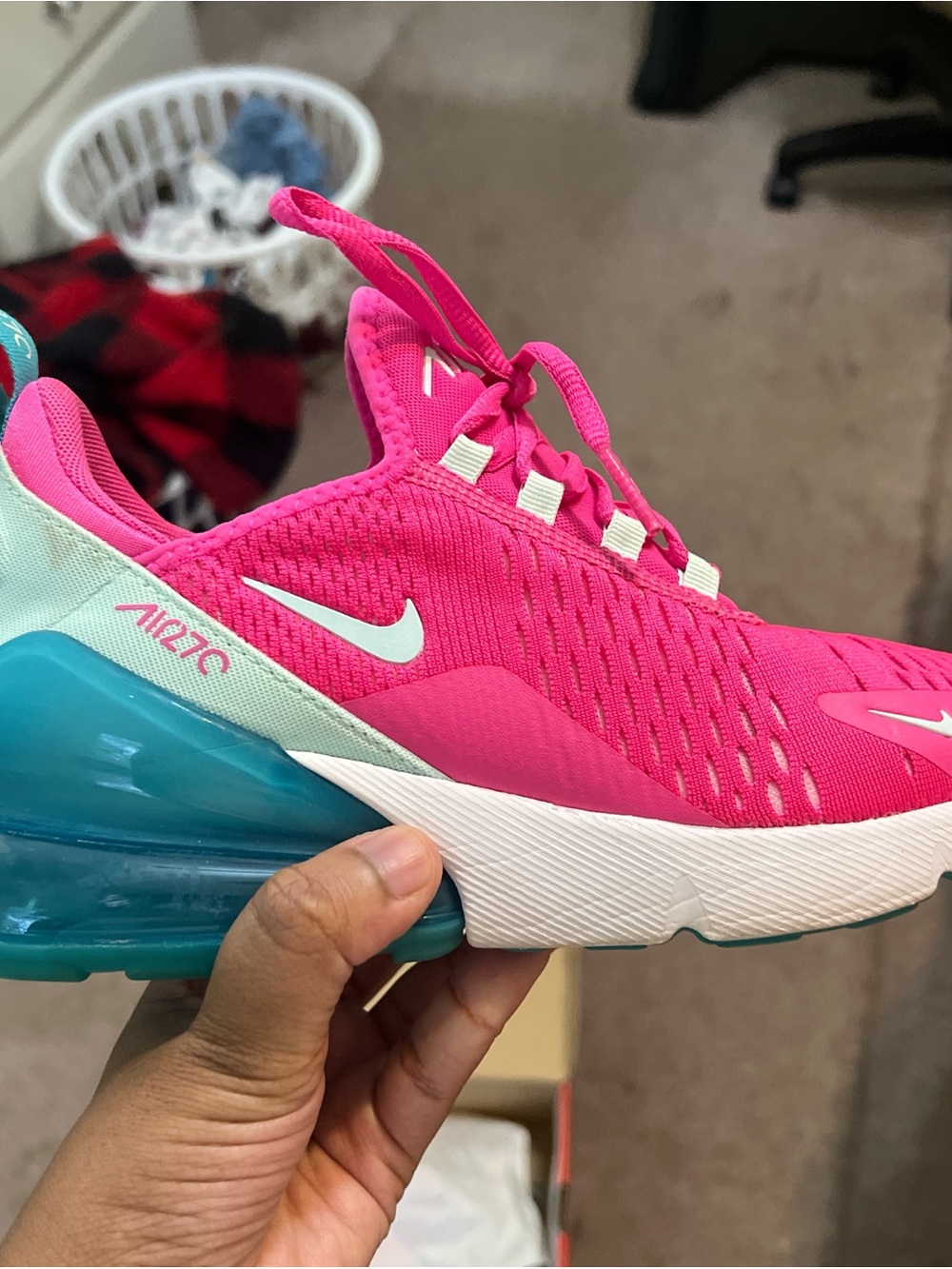 Nike Air Max 270 (GS) Red & White Box Label